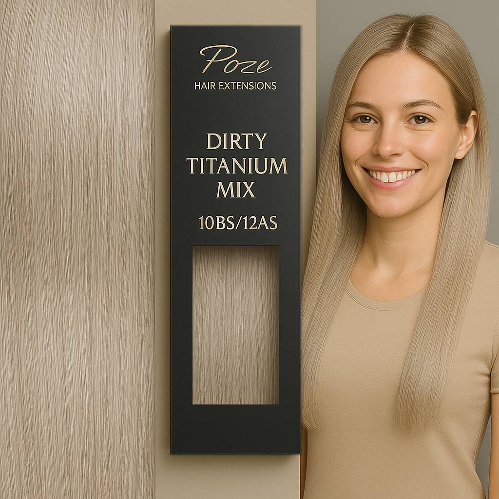 Micro Ring Extensions Standard - 10BS/12AS Dirty Titanium Mix